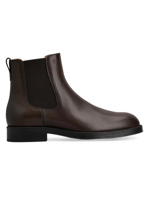 Tod's Men's Chelsea Leather Ankle Boots - Testa Moro