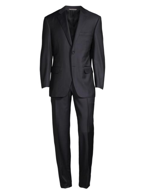 Canali Men's Wool Two-Button Suit - Navy
