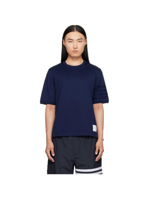 Thom Browne Navy Jersey Ottoman 4-Bar T-shirt