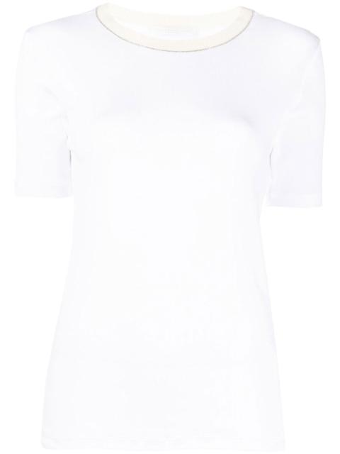 FABIANA FILIPPI glitter-trim knitted top