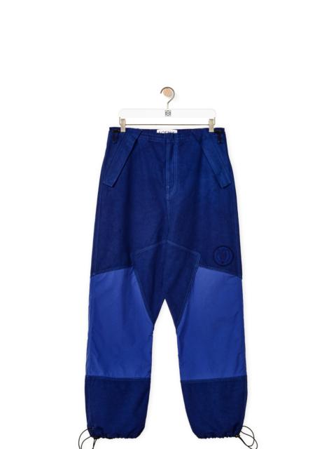 Loewe Bi-material trousers in organic cotton