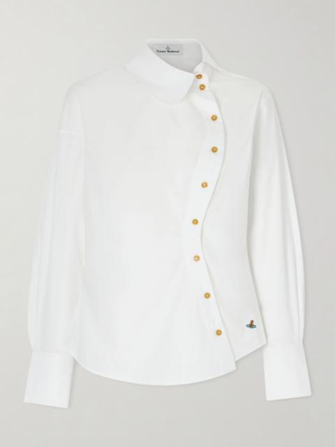 Vivienne Westwood Bella Embroidered Cotton-poplin Shirt