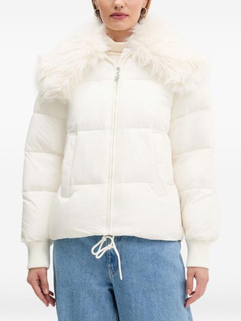 HUGO fur-collar puffer jacket