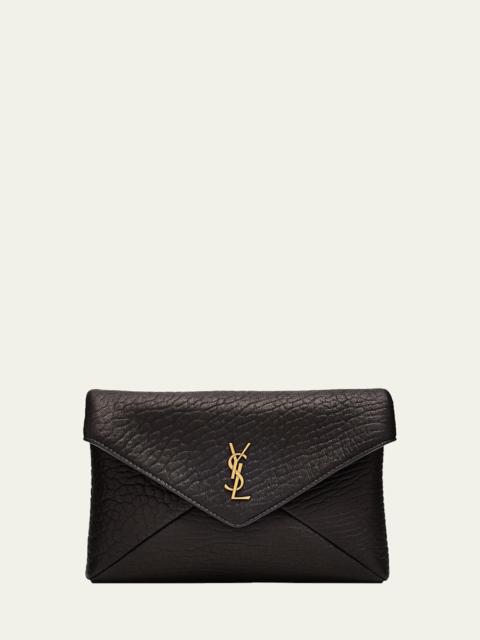 SAINT LAURENT YSL Envelope Bag on Chain in Lambskin Leather
