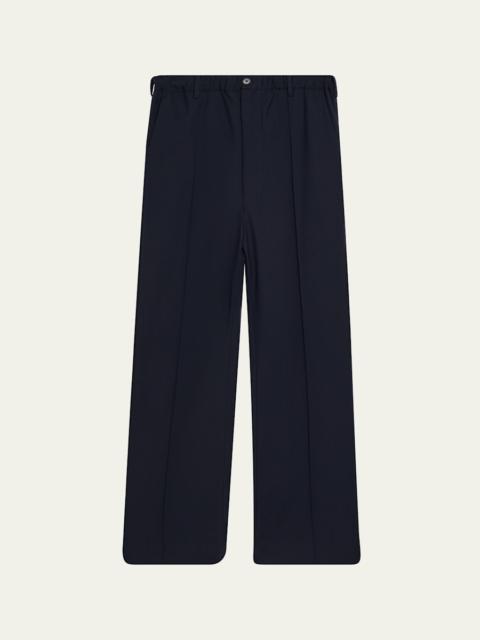 Marni Men's Wool High-Waist Drawstring Flare Pants