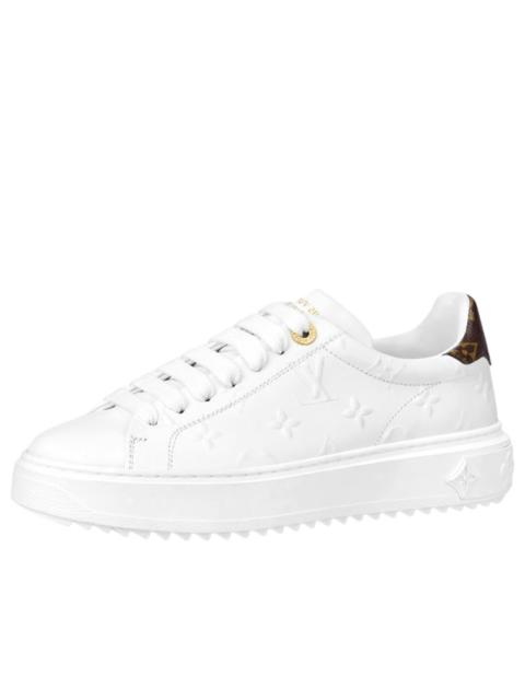 Louis Vuitton (WMNS) LOUIS VUITTON Time Out Sneakers 'White Monogram with Brown' 1AAE5M