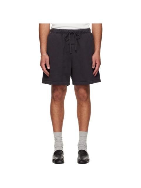 ESSENTIALS Black Signature Classic Sweat Shorts