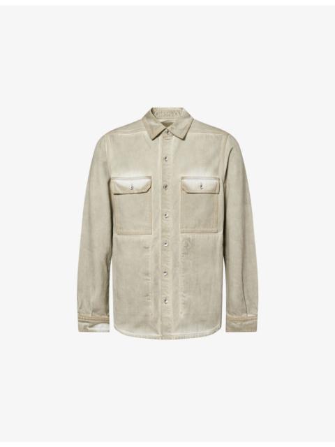 Rick Owens DRKSHDW Oversized Washed-Denim Overshirt