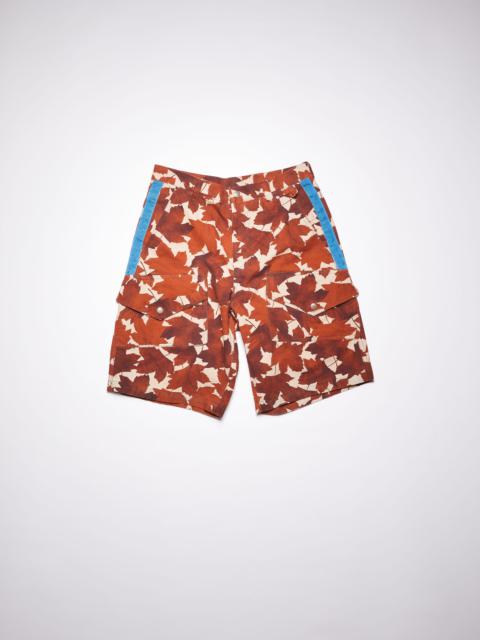 Acne Studios Printed shorts - Rust brown