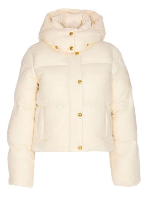 ELISABETTA FRANCHI velvet quilted down jacket