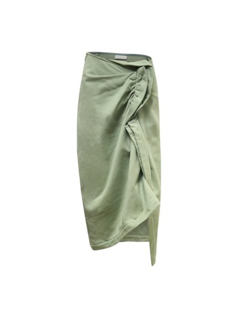 Dries Van Noten Fitted Draped Skirt
