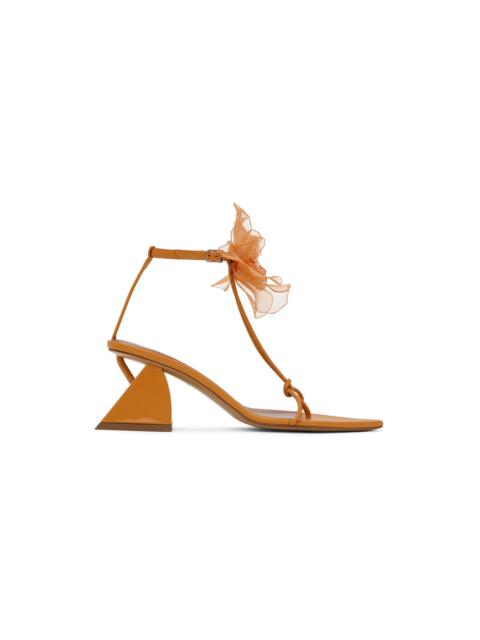 NENSI DOJAKA Orange Floral Sandals