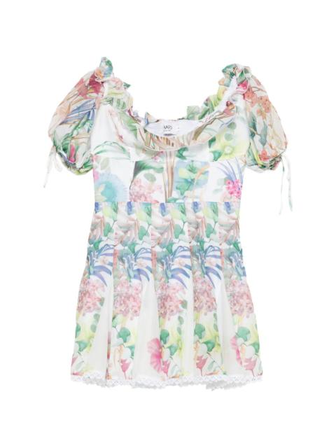 Charo Ruiz floral ruffled mini dress