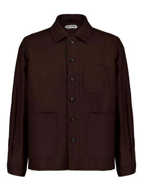 BODE Bramble Franck wool overshirt