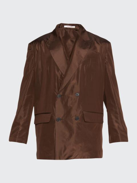 Men's Washed Silk Taffeta Sport Jacket