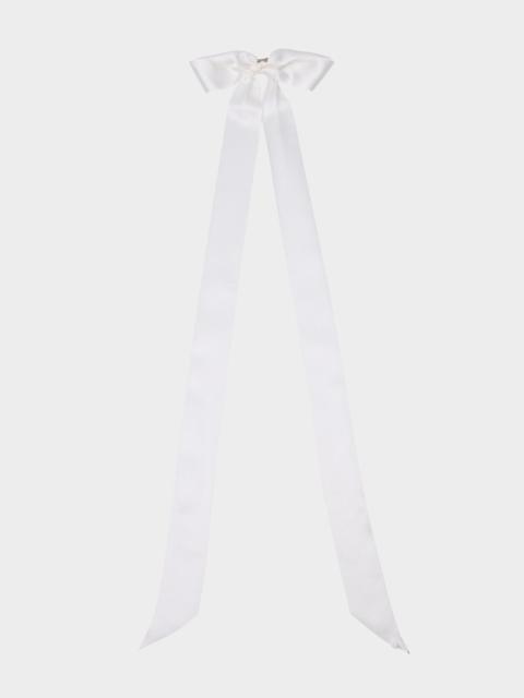 LELET NY Alexandra Long Silk Bow
