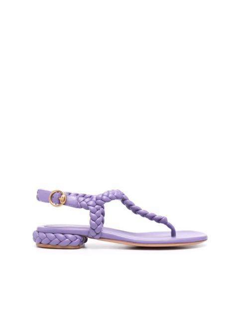 braided-band open-toe sandals