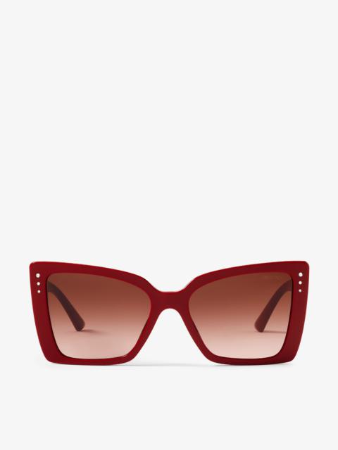 JIMMY CHOO Lorea
Red Butterfly Frame Sunglasses