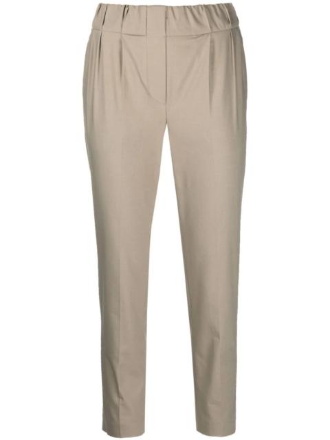 Brunello Cucinelli cropped straight-leg trousers