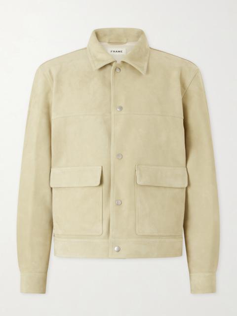 FRAME Suede Trucker Jacket