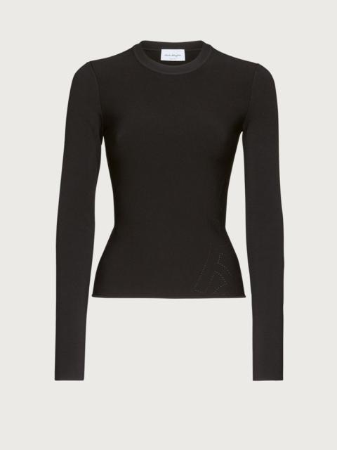 FERRAGAMO PERFORATED TOP