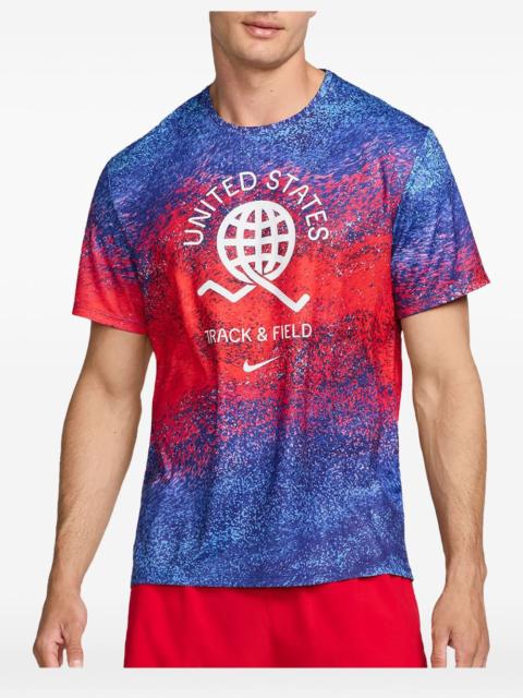 Nike Dri-Fit Miler printed T-shirt