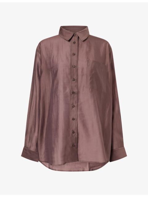 Reformation Eli Oversized Woven Shirt