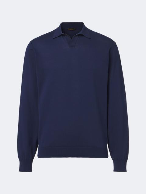 RUBINACCI Cotton polo sweater