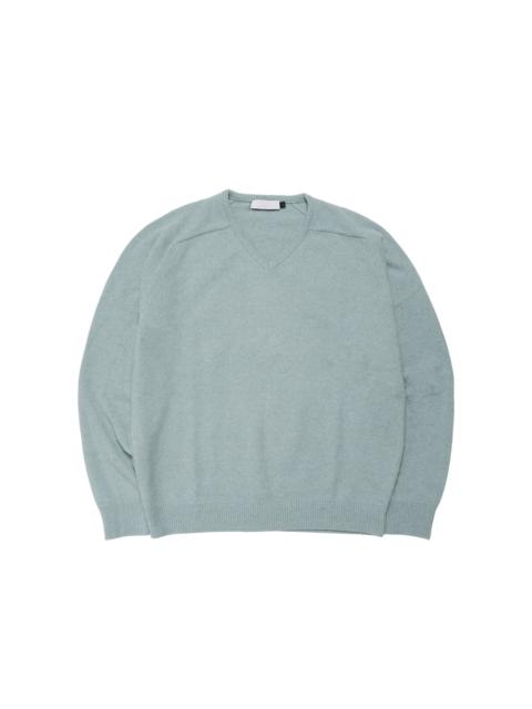 AMOMENTO Racoon V-Neck Knit Mint