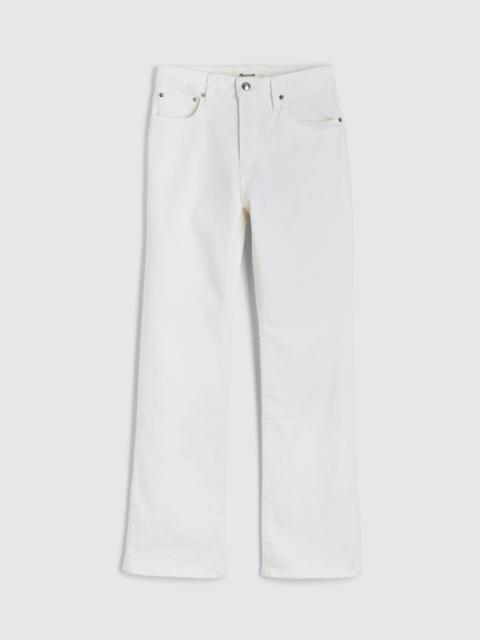 Madewell The Curvy Flare Crop Jean in Super Stretch Denim