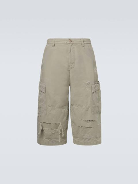 BALENCIAGA Cropped cotton cargo pants