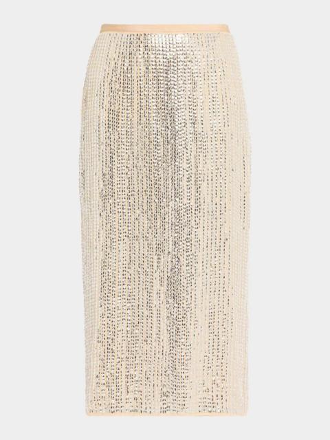 rag & bone Lili Beaded Midi Skirt