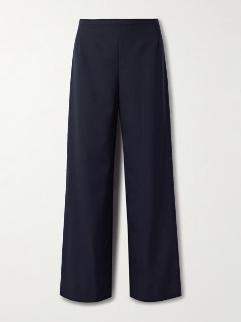 The Row Roger Wool-gabardine Wide-leg Pants