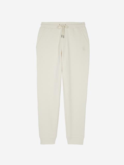 The Kooples BEIGE FITTED JOGGING BOTTOMS