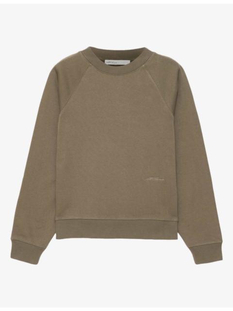 ALLSAINTS Lily Crewneck Logo-Embroidered Cotton Sweatshirt