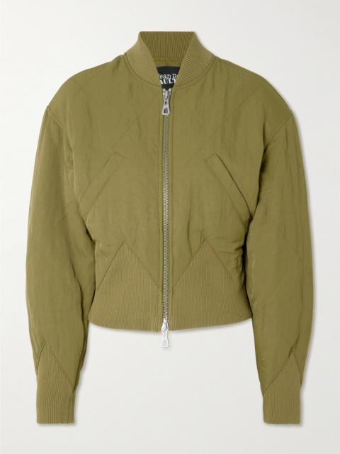 Jean Paul Gaultier Paneled Quilted Recycled-shell Bomber Jacket