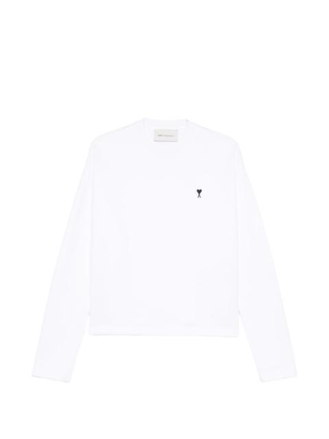 AMI Paris long-sleeved embroidered sweatshirt