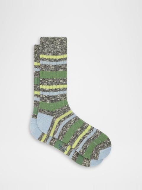 Paul Smith Men's Odin Chunky Ribbed Mid-Calf Socks