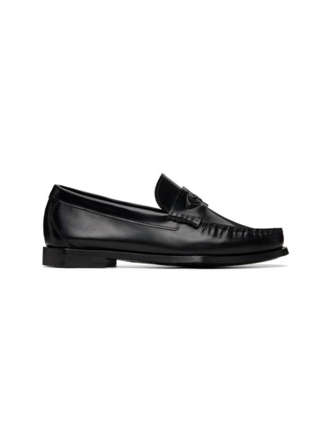 CASABLANCA Black Leather Loafers