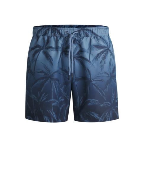 BOSS QUICK-DRY SWIM SHORTS WITH SEASONAL PRINT