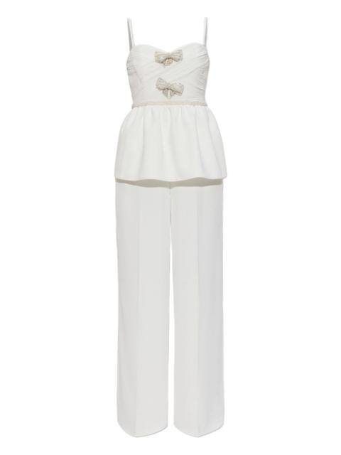 self-portrait bow-detailing jumpsuit