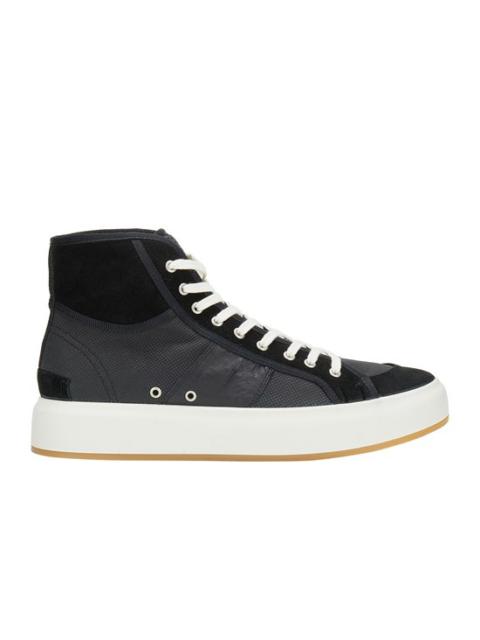 Stone Island S0440 LEATHER SHOES BLACK.