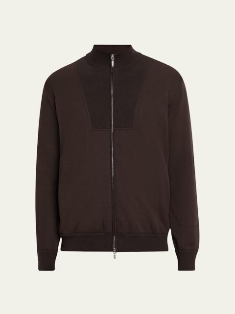 Loro Piana Men's Whitney Full-Zip Bomber Jacket