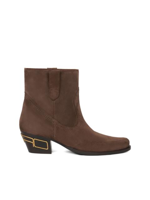 Etro 45mm suede ankle boots