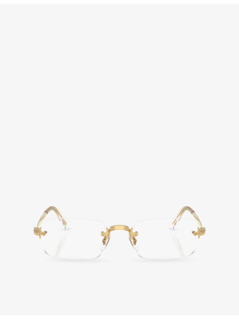 Ray-Ban RB3928V Square-Frame Metal Optical Glasses