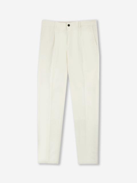 SLOWEAR Tapered fit summer satin trousers