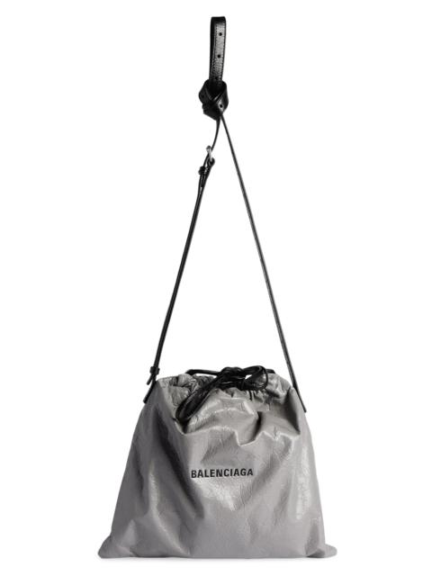 BALENCIAGA Men's Shopper Dust Medium Crossbody Bag - Grey