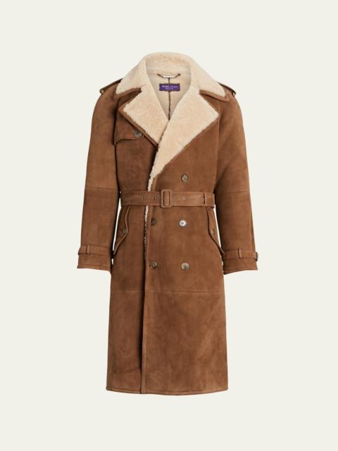 Ralph Lauren Men's Shearling Trench Coat