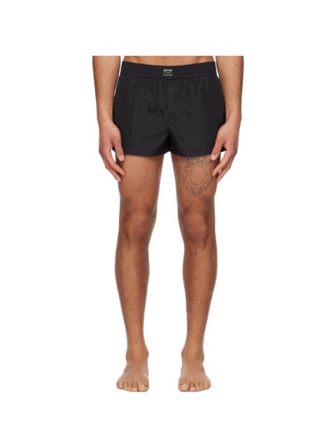Dolce & Gabbana Black Tag Short Swim Shorts