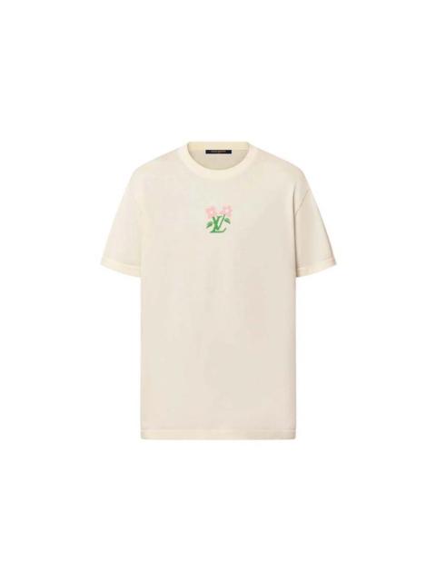 Louis Vuitton Louis Vuitton by Tyler, the Creator Short-Sleeved Cotton Knitted Crewneck Egg Shell